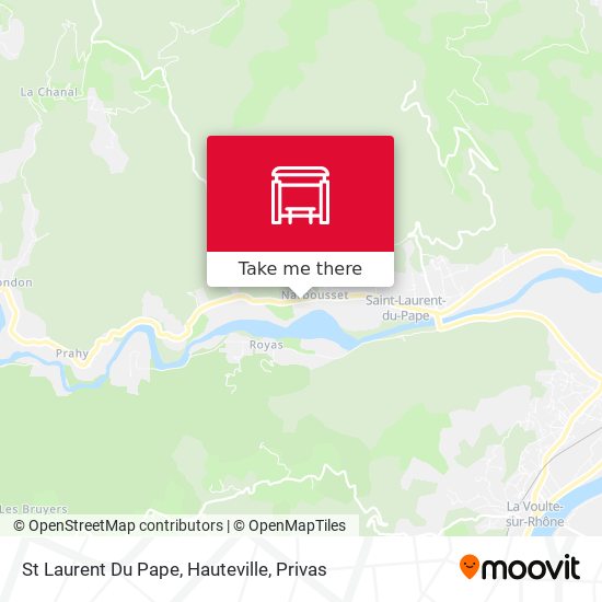 St Laurent Du Pape, Hauteville map