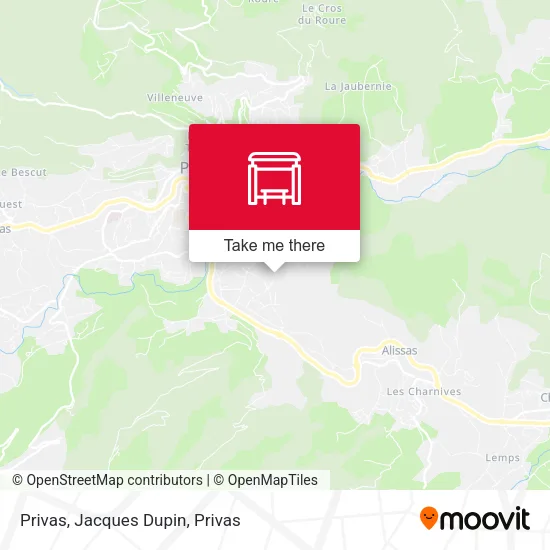 Privas, Jacques Dupin map
