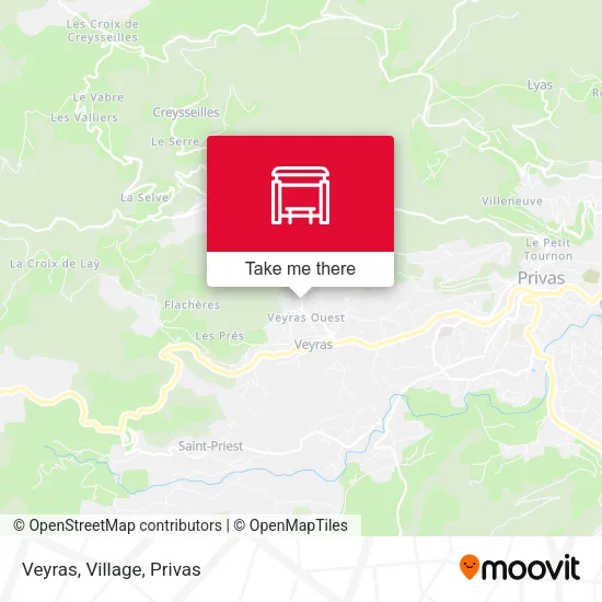 Veyras, Village map