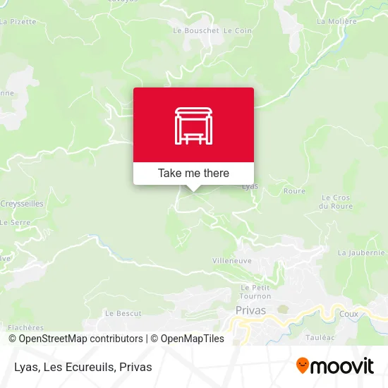 Lyas, Les Ecureuils map