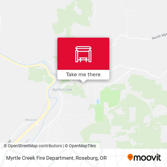 Myrtle Creek Fire Department map