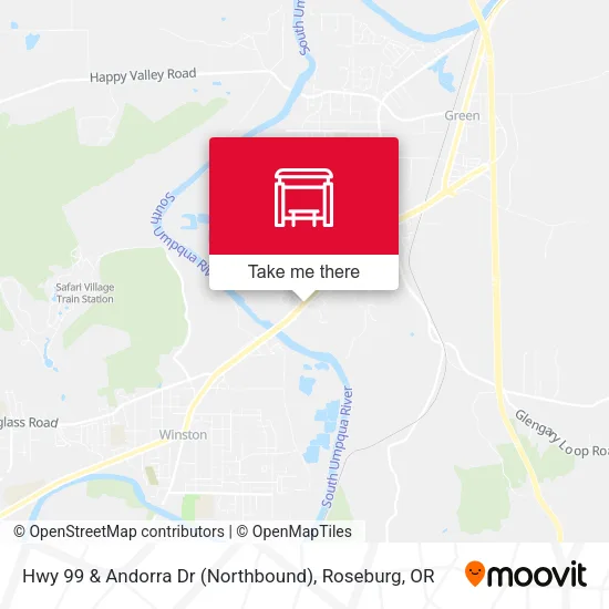 Hwy 99 & Andorra Dr (Northbound) map