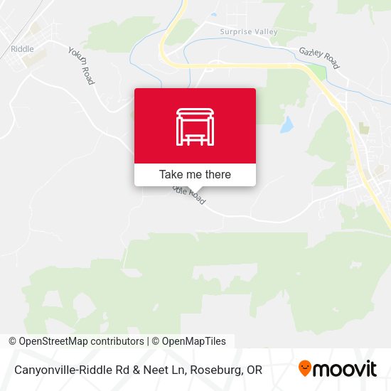 Canyonville-Riddle Rd & Neet Ln map