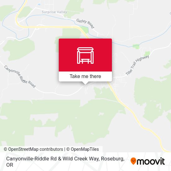 Mapa de Canyonville-Riddle Rd & Wild Creek Way