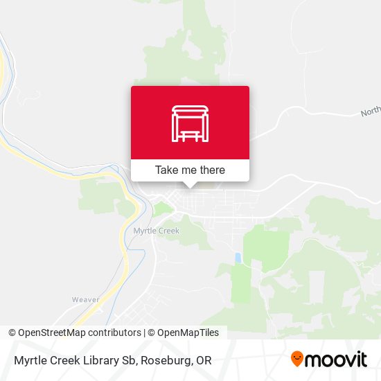 Myrtle Creek Library Sb map