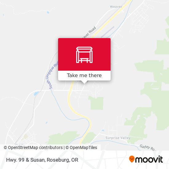 Hwy. 99 & Susan map