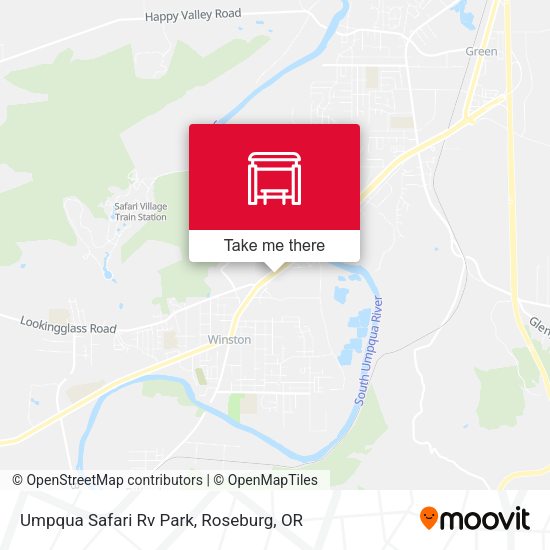 Mapa de Umpqua Safari Rv Park
