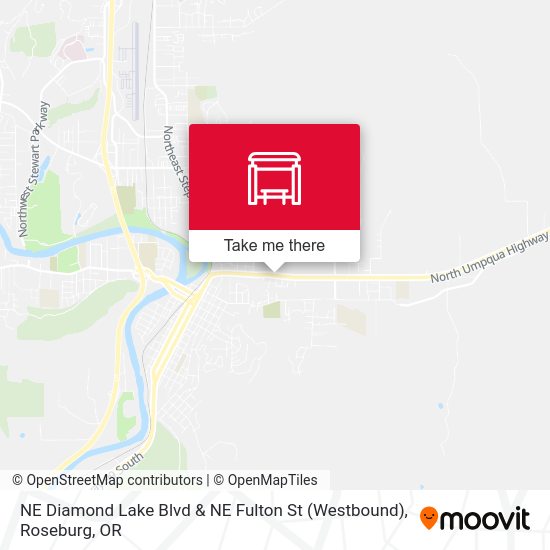 NE Diamond Lake Blvd & NE Fulton St (Westbound) map
