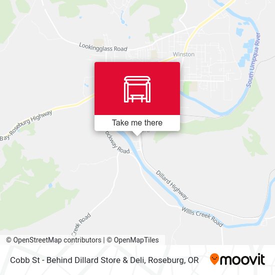 Mapa de Cobb St - Behind Dillard Store & Deli