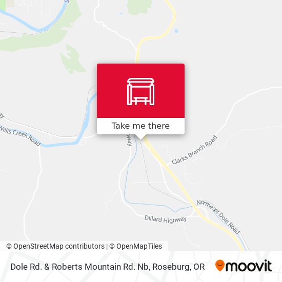 Mapa de Dole Rd. & Roberts Mountain Rd. Nb