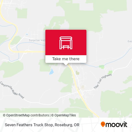 Mapa de Seven Feathers Truck Stop