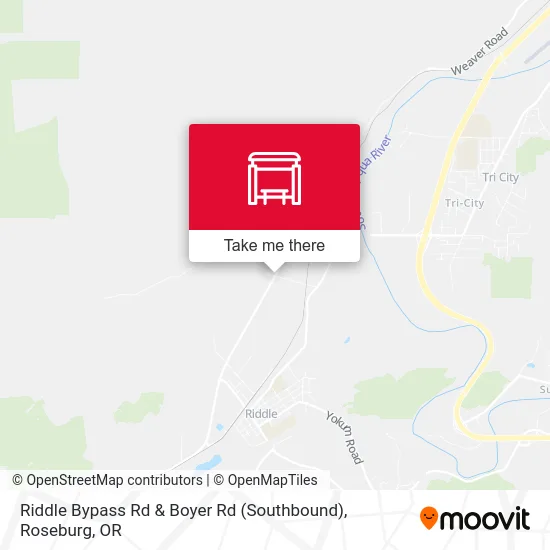 Riddle Bypass Rd & Boyer Rd (Southbound) map