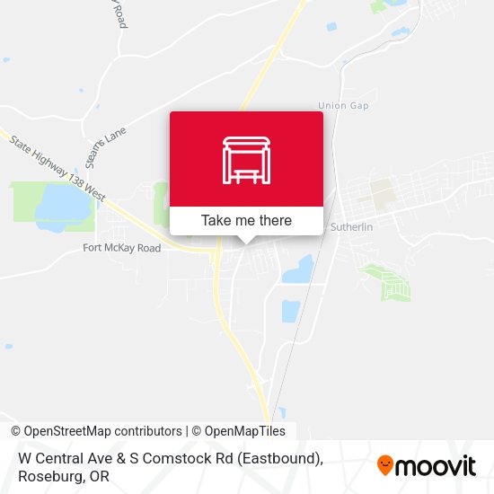 W Central Ave & S Comstock Rd (Eastbound) map