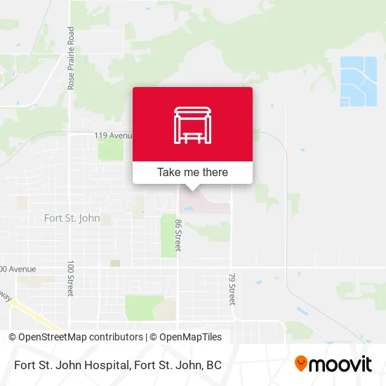 Fort St. John Hospital map