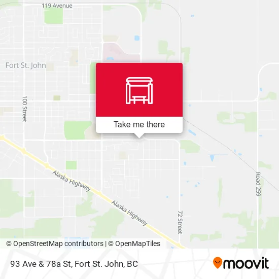 93 Ave & 78a St map