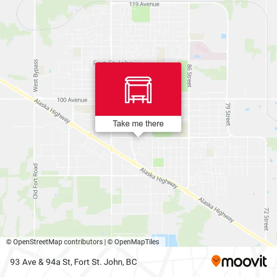 93 Ave & 94a St map