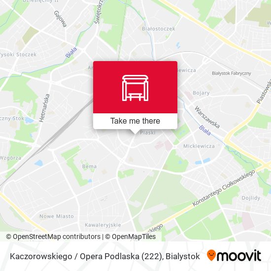 Kaczorowskiego / Opera Podlaska (222) map