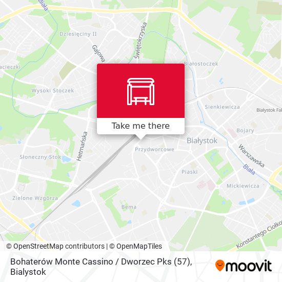 Карта Bohaterów Monte Cassino / Dworzec Pks (57)