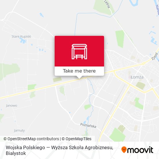 Карта Wojska Polskiego — Wyższa Szkoła Agrobiznesu