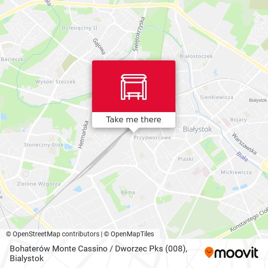 Карта Bohaterów Monte Cassino / Dworzec Pks (008)