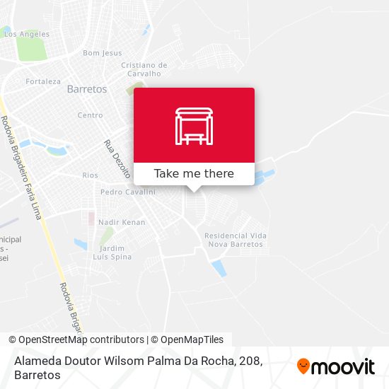 Alameda Doutor Wilsom Palma Da Rocha, 208 map