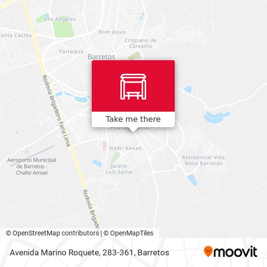 Mapa Avenida Marino Roquete, 283-361