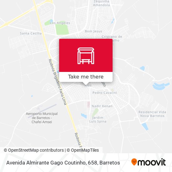 Mapa Avenida Almirante Gago Coutinho, 658