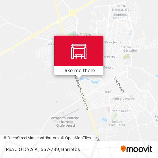 Mapa Rua J O De A A,, 657-739