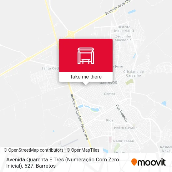 Mapa Avenida Quarenta E Três (Numeração Com Zero Inicial), 527