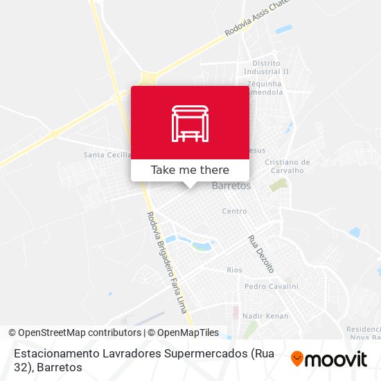 Estacionamento Lavradores Supermercados (Rua 32) map