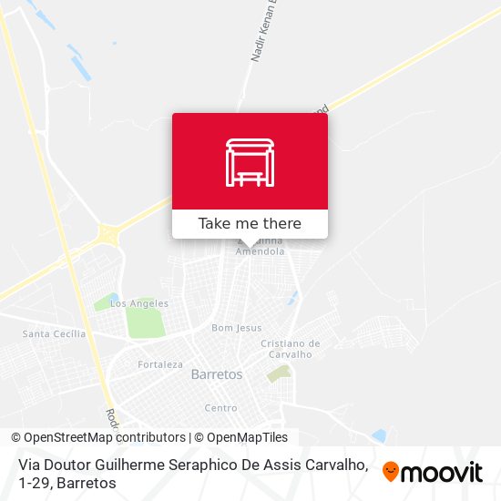 Via Doutor Guilherme Seraphico De Assis Carvalho, 1-29 map