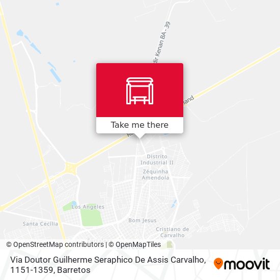 Via Doutor Guilherme Seraphico De Assis Carvalho, 1151-1359 map