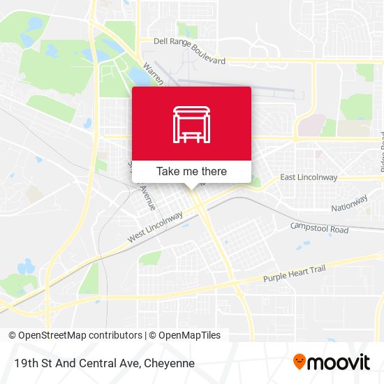 19th St And Central Ave map