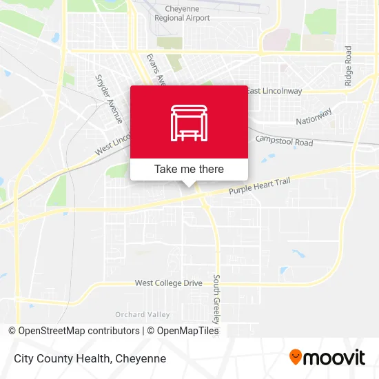 City County Health map