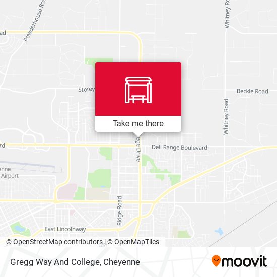 Gregg Way And College map