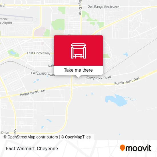 East Walmart map