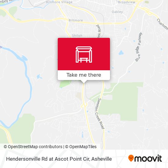 Mapa de Hendersonville Rd at Ascot Point Cir