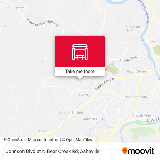 Mapa de Johnson Blvd at N Bear Creek Rd