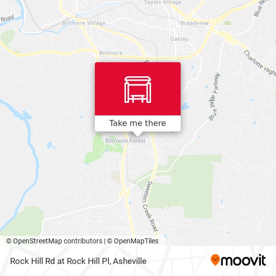 Rock Hill Rd at Rock Hill Pl map