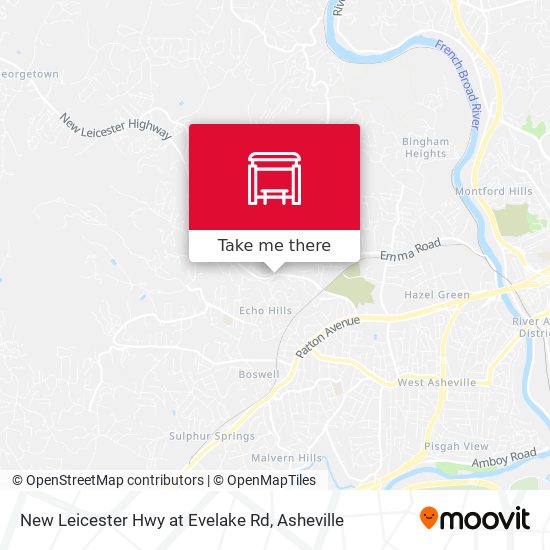 Mapa de New Leicester Hwy at Evelake Rd