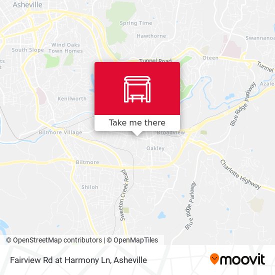 Fairview Rd at Harmony Ln map