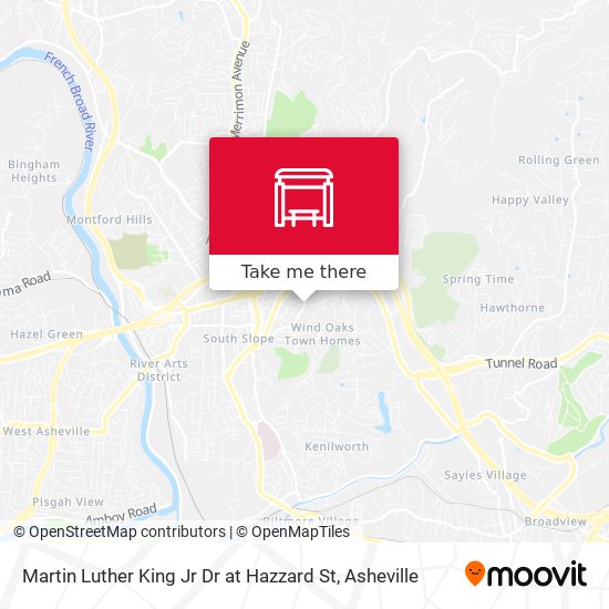 Martin Luther King Jr Dr at Hazzard St map