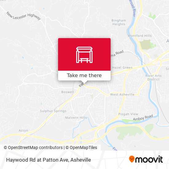 Haywood Rd at Patton Ave map