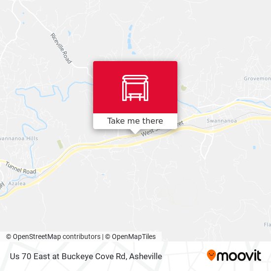 Mapa de Us 70 East at Buckeye Cove Rd