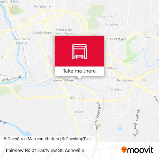 Fairview Rd at Eastview St map