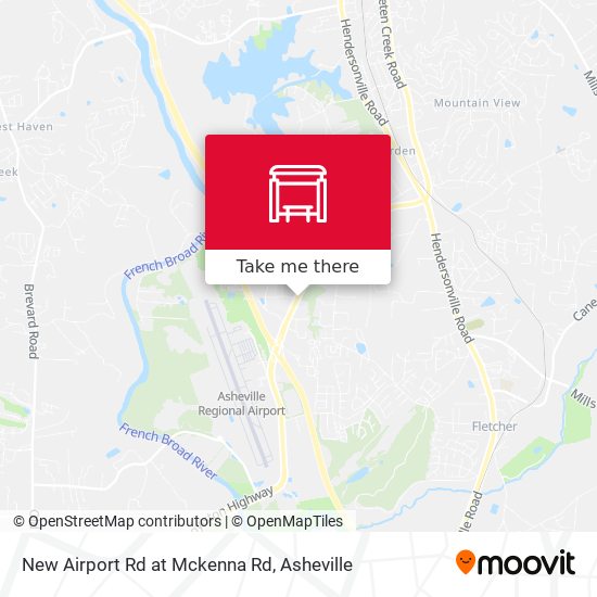 New Airport Rd at Mckenna Rd map