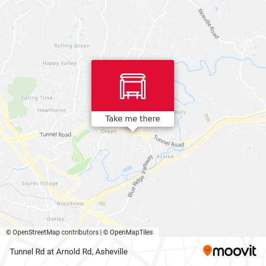 Tunnel Rd at Arnold Rd map