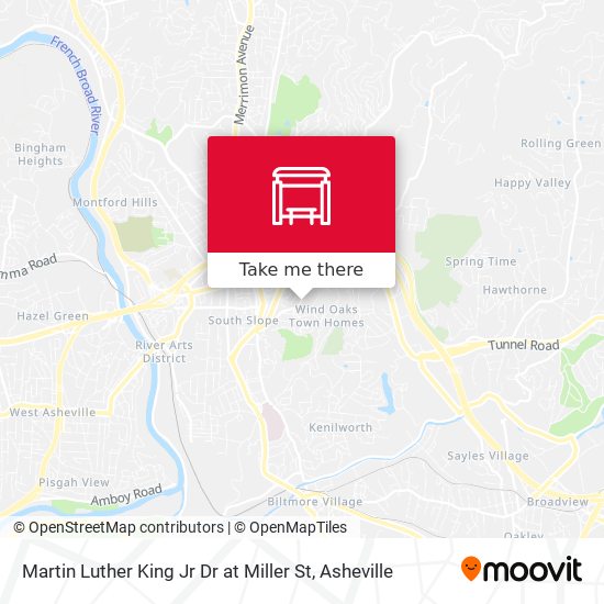 Mapa de Martin Luther King Jr Dr at Miller St