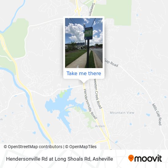 Hendersonville Rd at Long Shoals Rd map