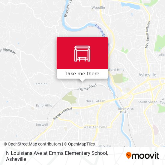 N Louisiana Ave at Emma Elementary School map